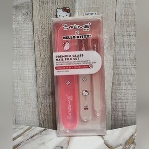 🌷The Crème Shop x Hello Kitty Pink Glass Nail File Set - Trio Pack🌷Brand New